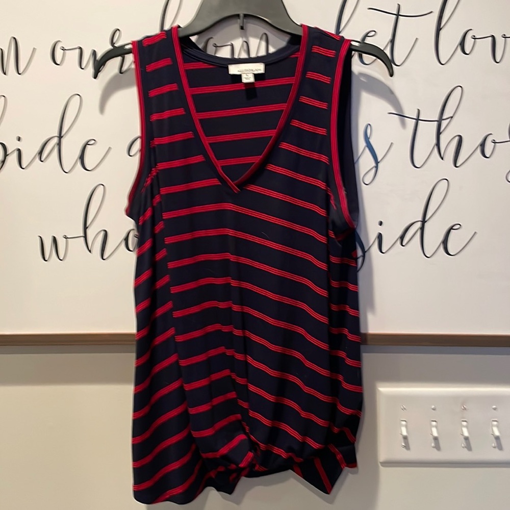 Allison Joy by Evereve blue and red tank top